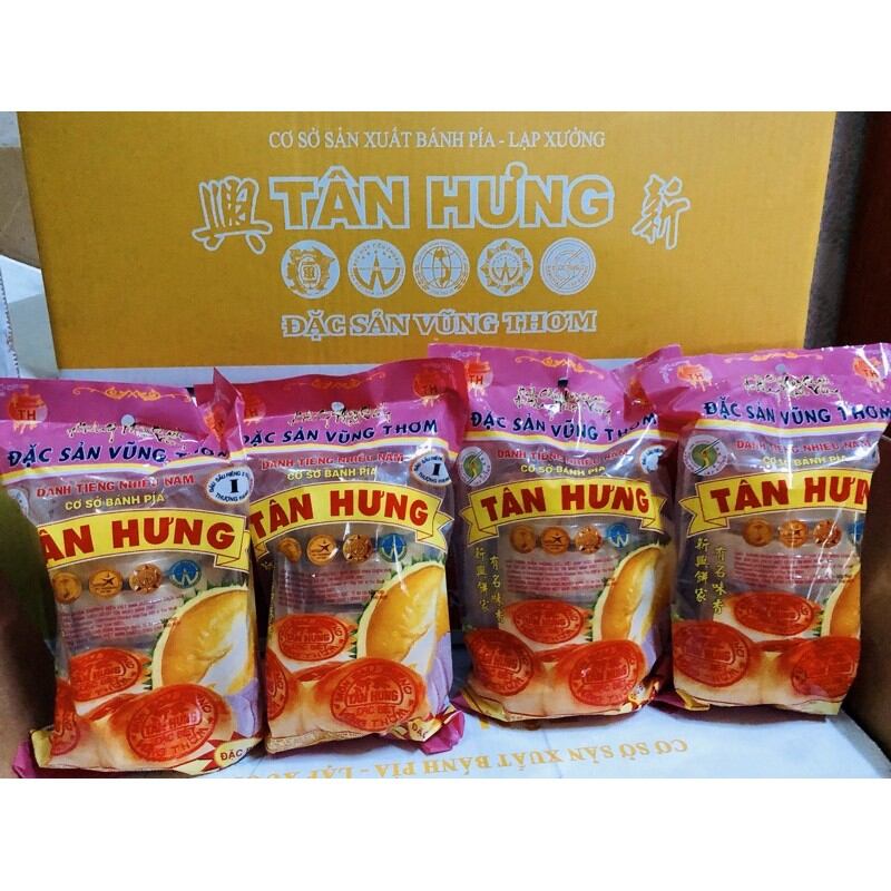 Bánh pía Tân Hưng đậu xanh sầu riêng 2 trứng