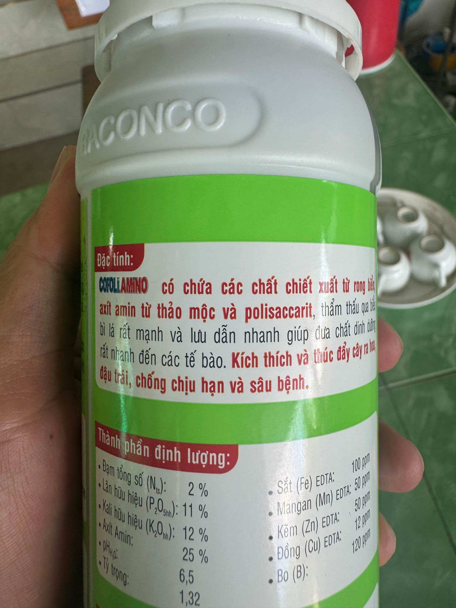 Phân bón lá Cofilo Amino | Cty Baconco