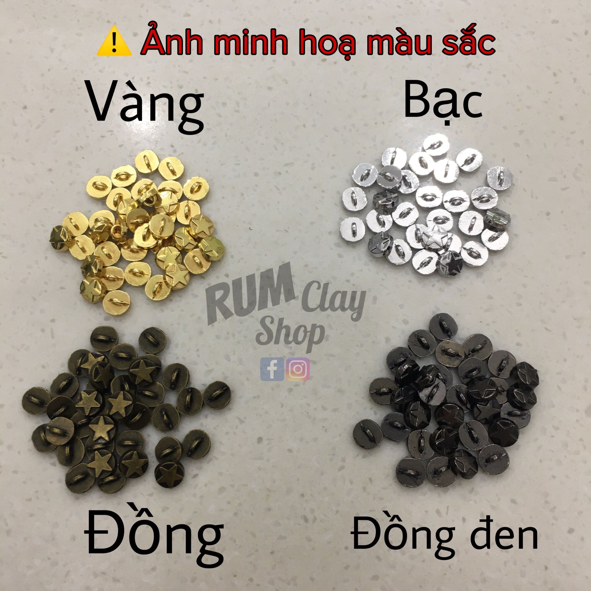 Nút Áo Kim Loại mini cho Obitsu, Bjd