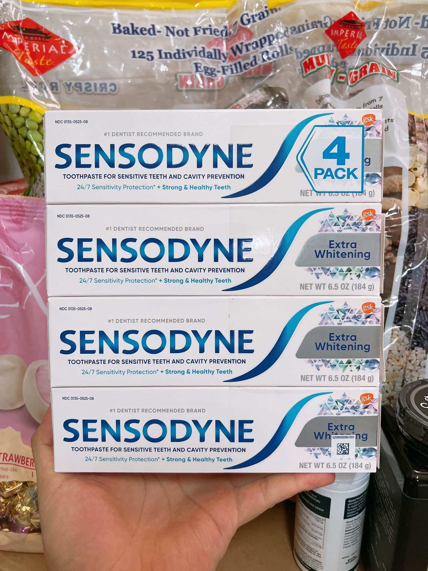 Kem đánh răng sensodyne extra whitening 184g của mỹ - date 07/2025