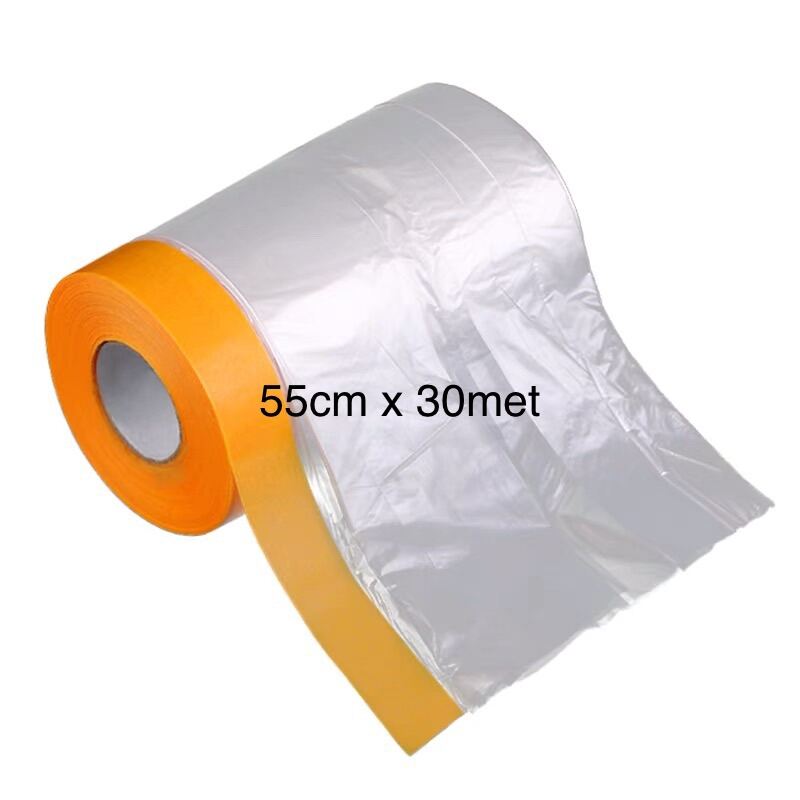 Băng Keo Nilon giấy bóng che chắn bụi sơn kích cỡ 55cm x30 - 110cm x30m ( Sơn oto xe máy ) MotokieuM