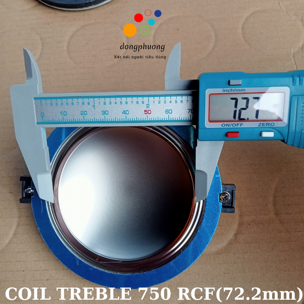 Coil treble 750 RCF (72.2mm) dây đồng tròn