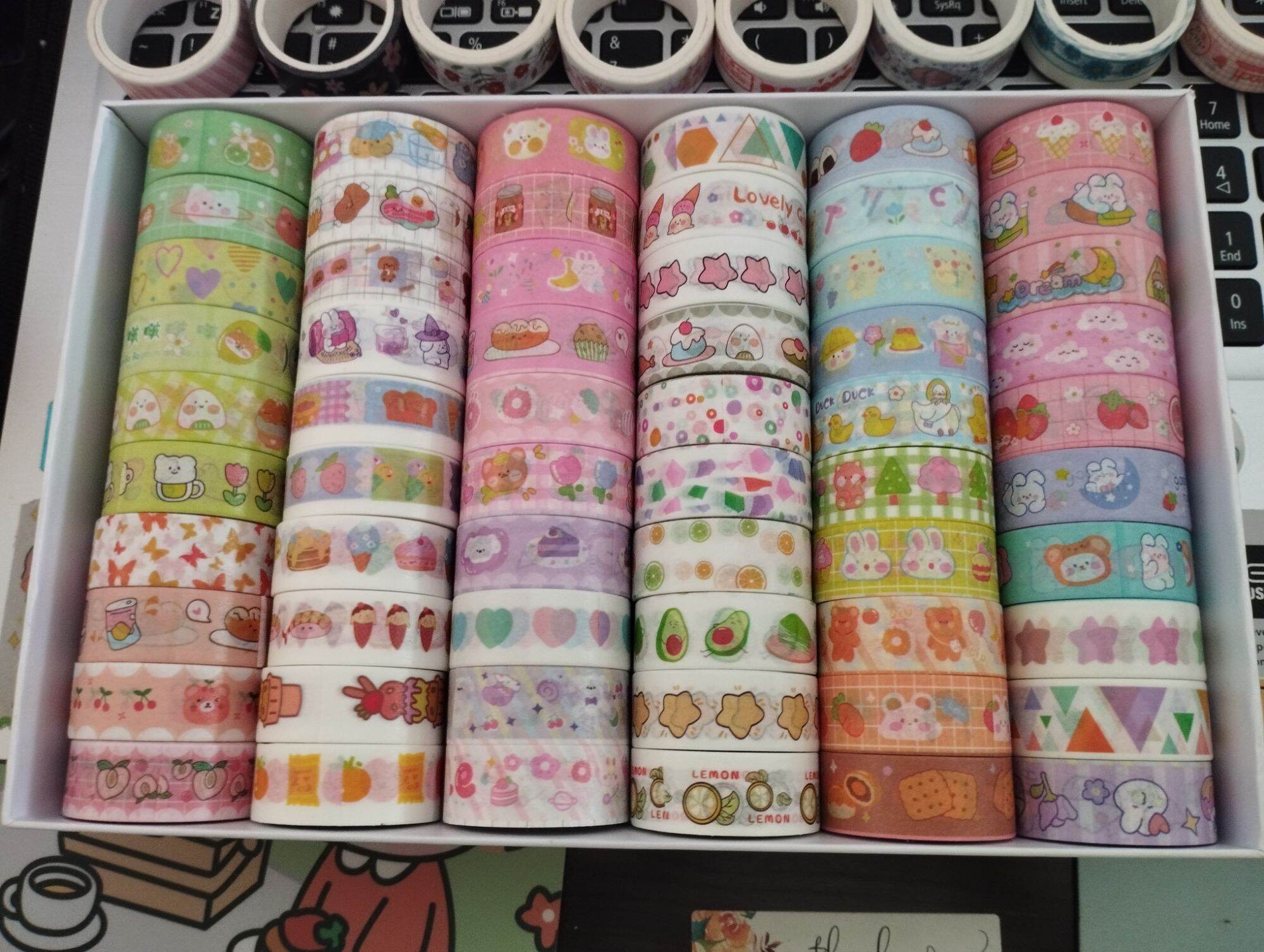 10 cuộn Washi tape dễ thương (mẫu ngẫu nhiên) [10 CUỘN]