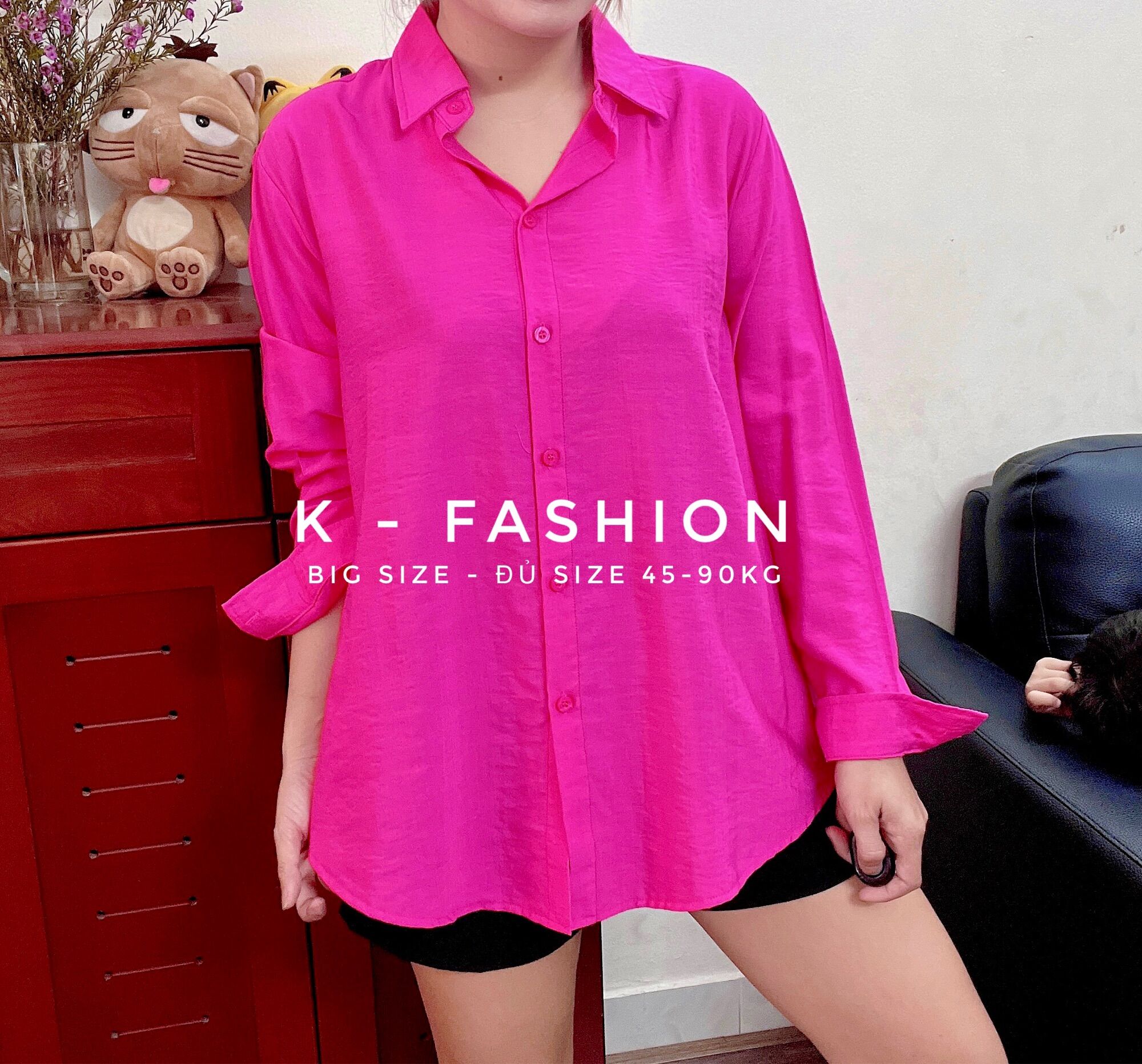 ÁO SƠ MI NỮ - COTTON THÁI - BIG SIZE - ĐỦ SIZE