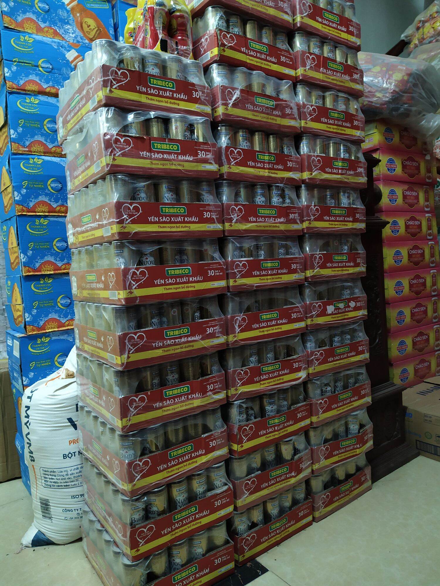 Thùng nước yến sào nhập khẩu Tribeco 30 lon x 240ml