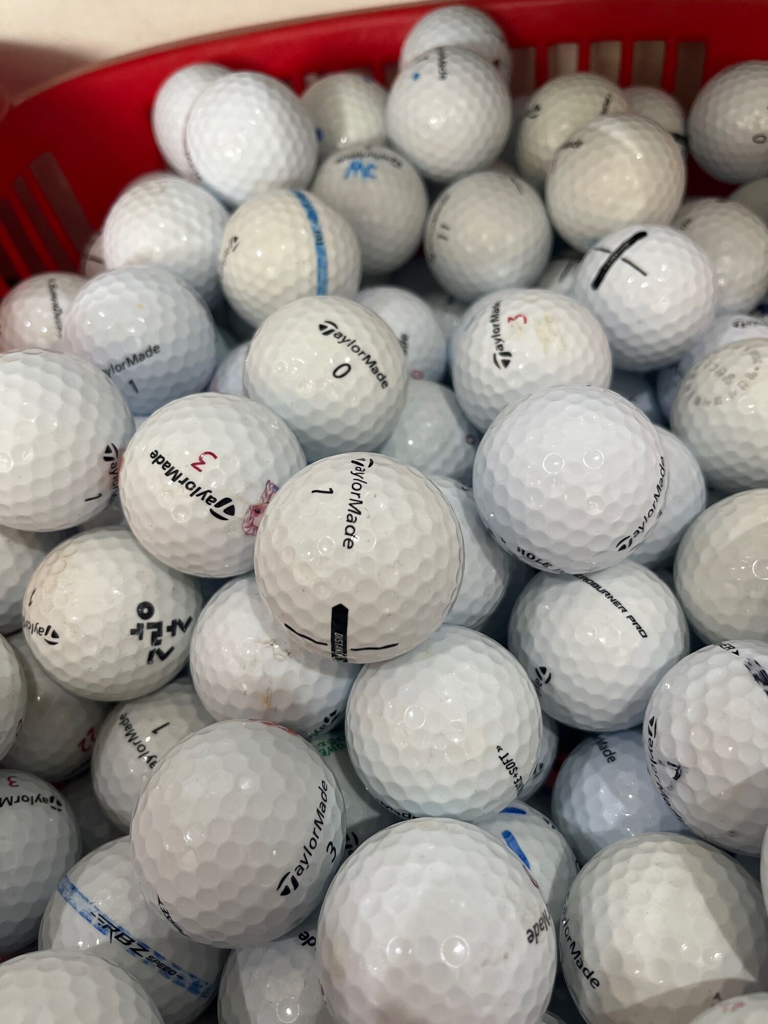 10 quả bóng golf taylormade độ mới 90% đến 99%