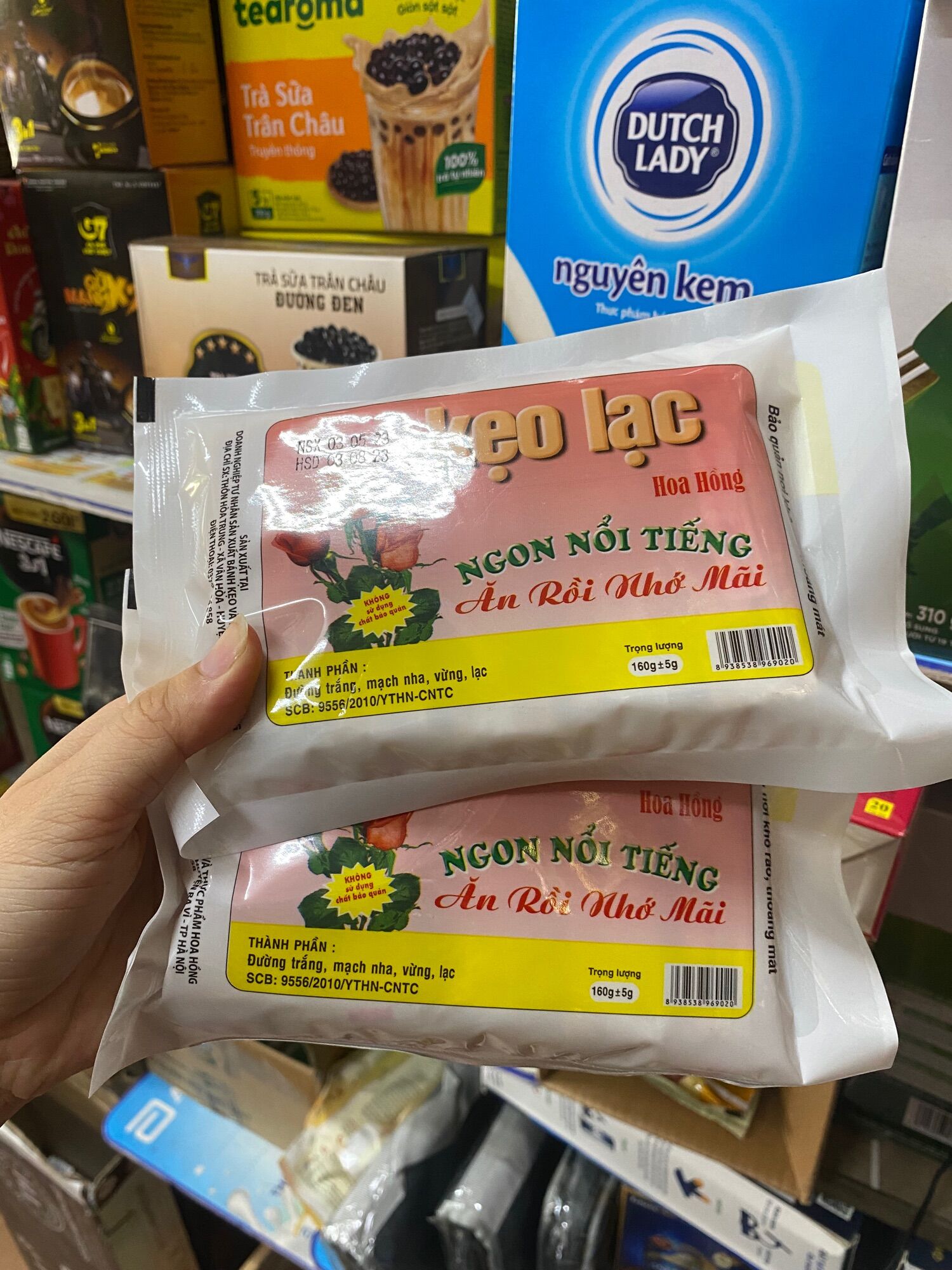 Kẹo lạc hoa hồng Sơn Tây