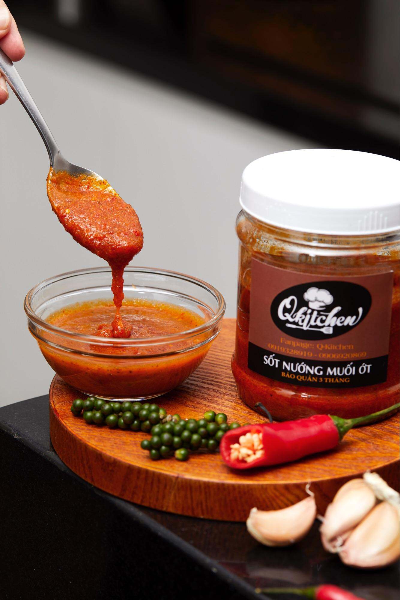 Sốt Nướng Muối Ớt - Xốt Ướp, Gia Vị Ướp Hải Sản, Thịt Gà Bò Heo Cao Cấp Siêu Ngon (500gr)