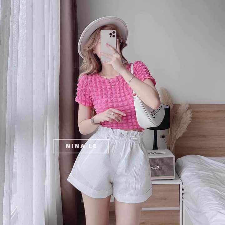 Áo xốp ô vuông croptop
Siêu hách dáng
6 màu về đủ