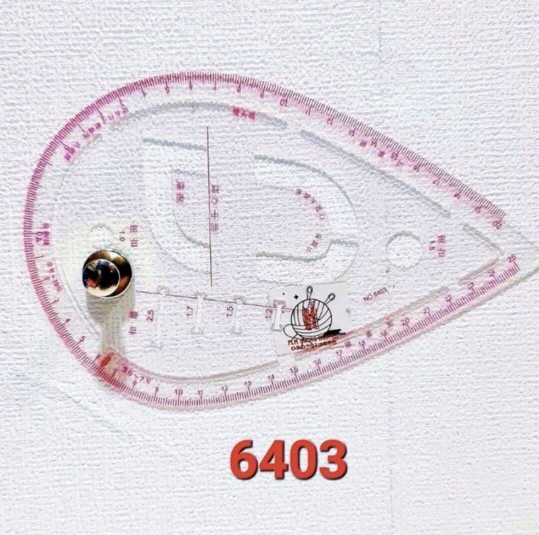 Dụng cụ thước may đo đa năng. 6460 3220 6403 8402 6040 3231 6401 3250 12-248 cong khe hở ứng dụng trong ngành may mặc