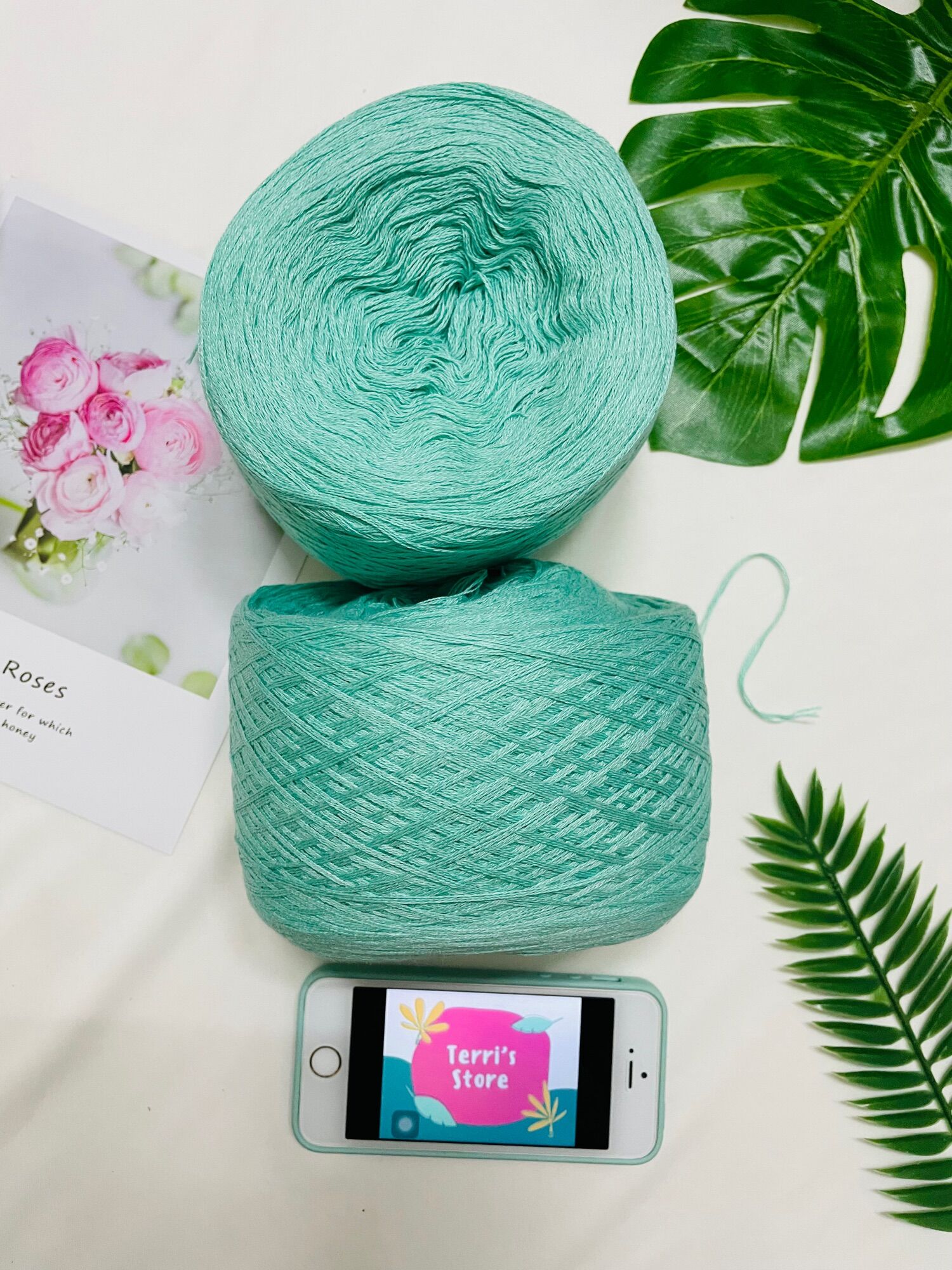 Yarn - Sợi Cotton Visco - Sợi Cotton Lụa | Sợi chập - Mền bóng nhẹ và mát - Sợi mùa hè | Terri Store