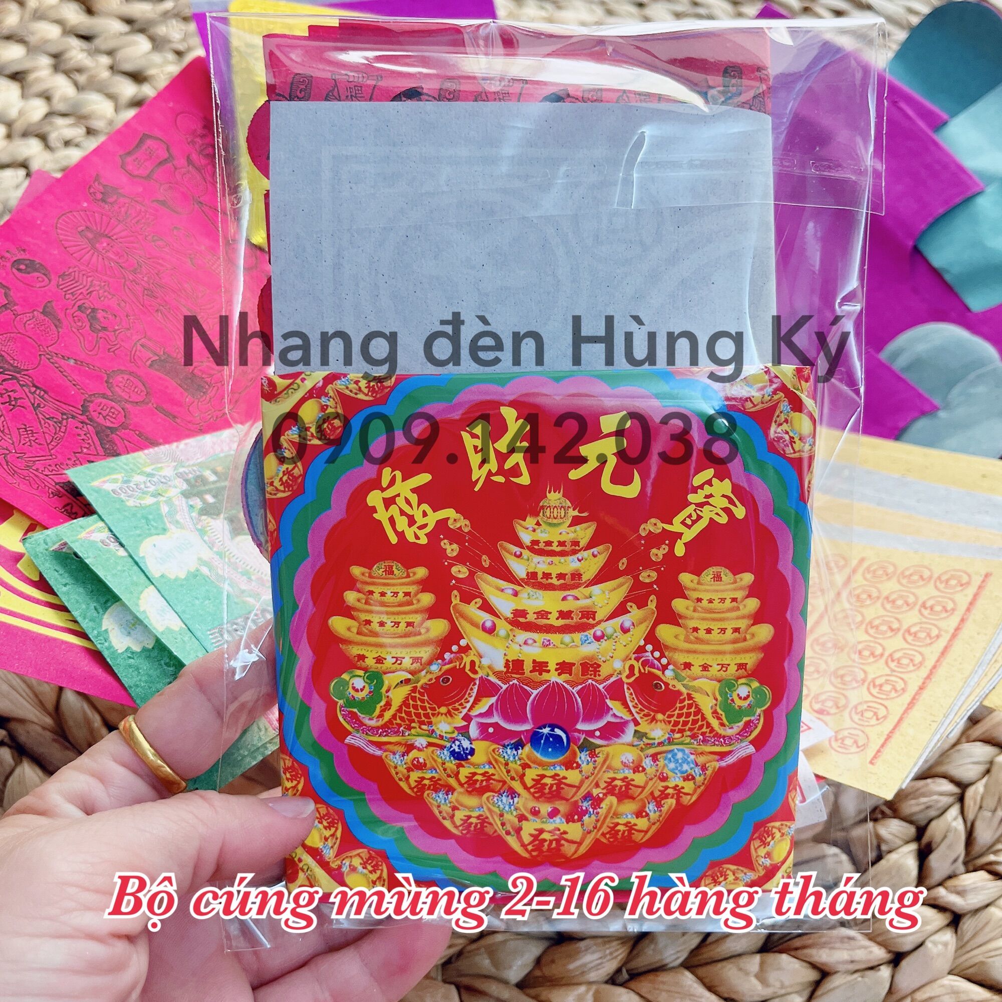 Bộ giấy cúng mùng 2 - 16 âm lịch