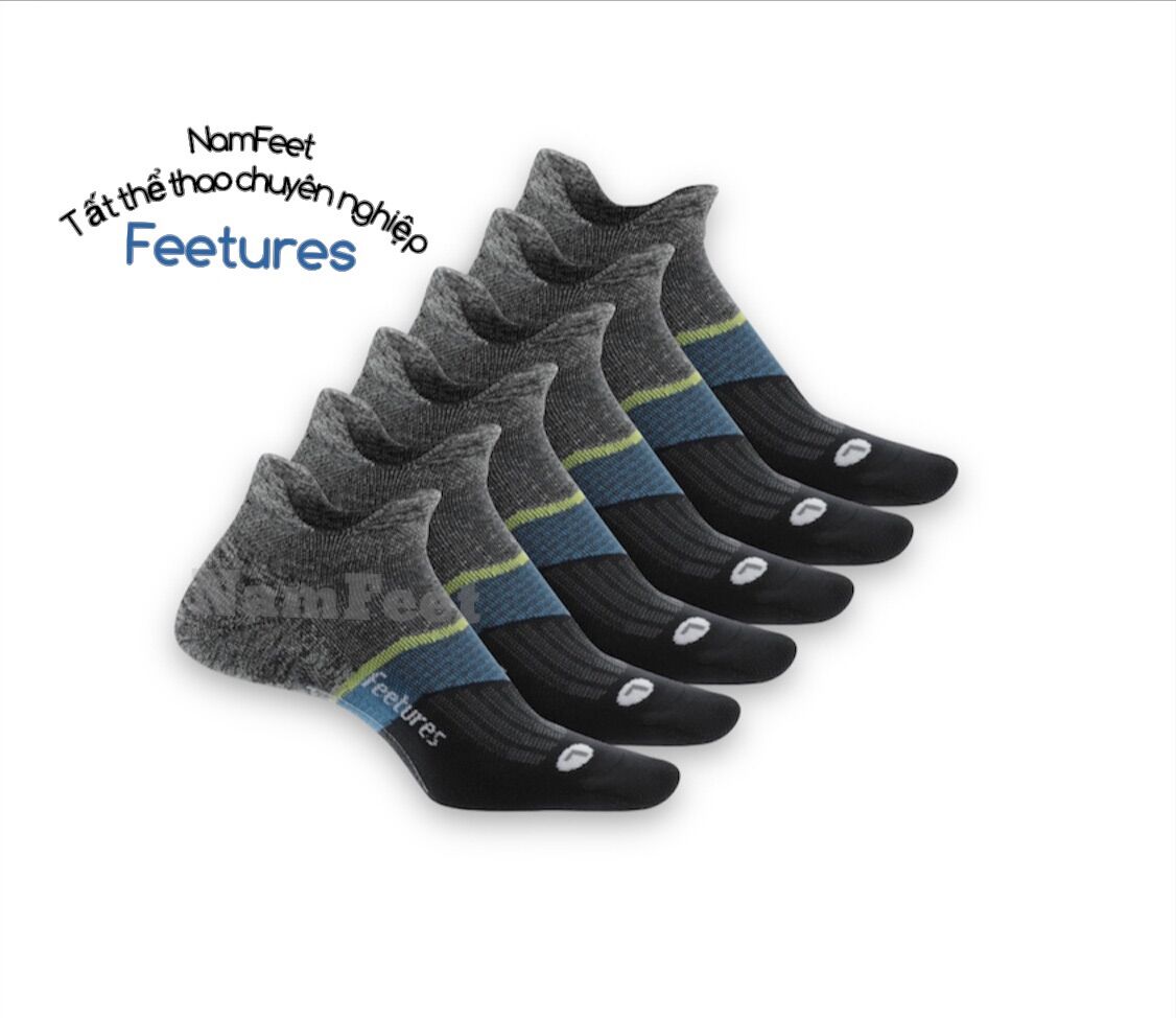 Set 6 đôi - Tất Feetures thể thao Cao cấp Êm ái, bền bỉ theo năm tháng