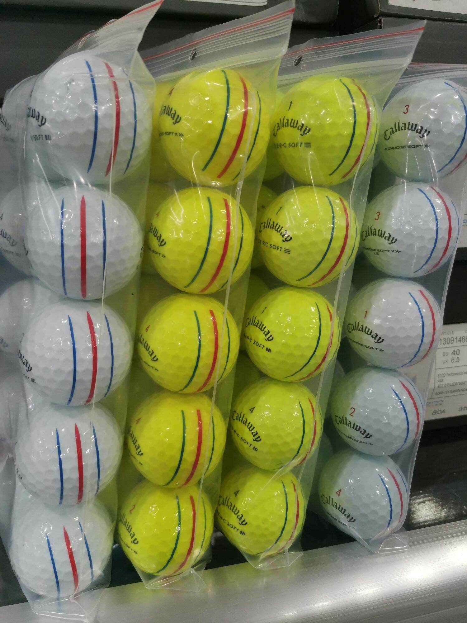 Bóng golf callaway e.r.c chrome soft 10 bóng new 98%