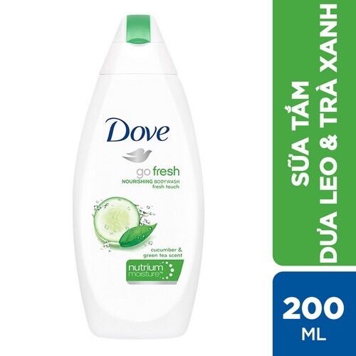 Sữa Tắm Dưỡng Ẩm Dove Hương Dưa Leo Trà Xanh 200Ml