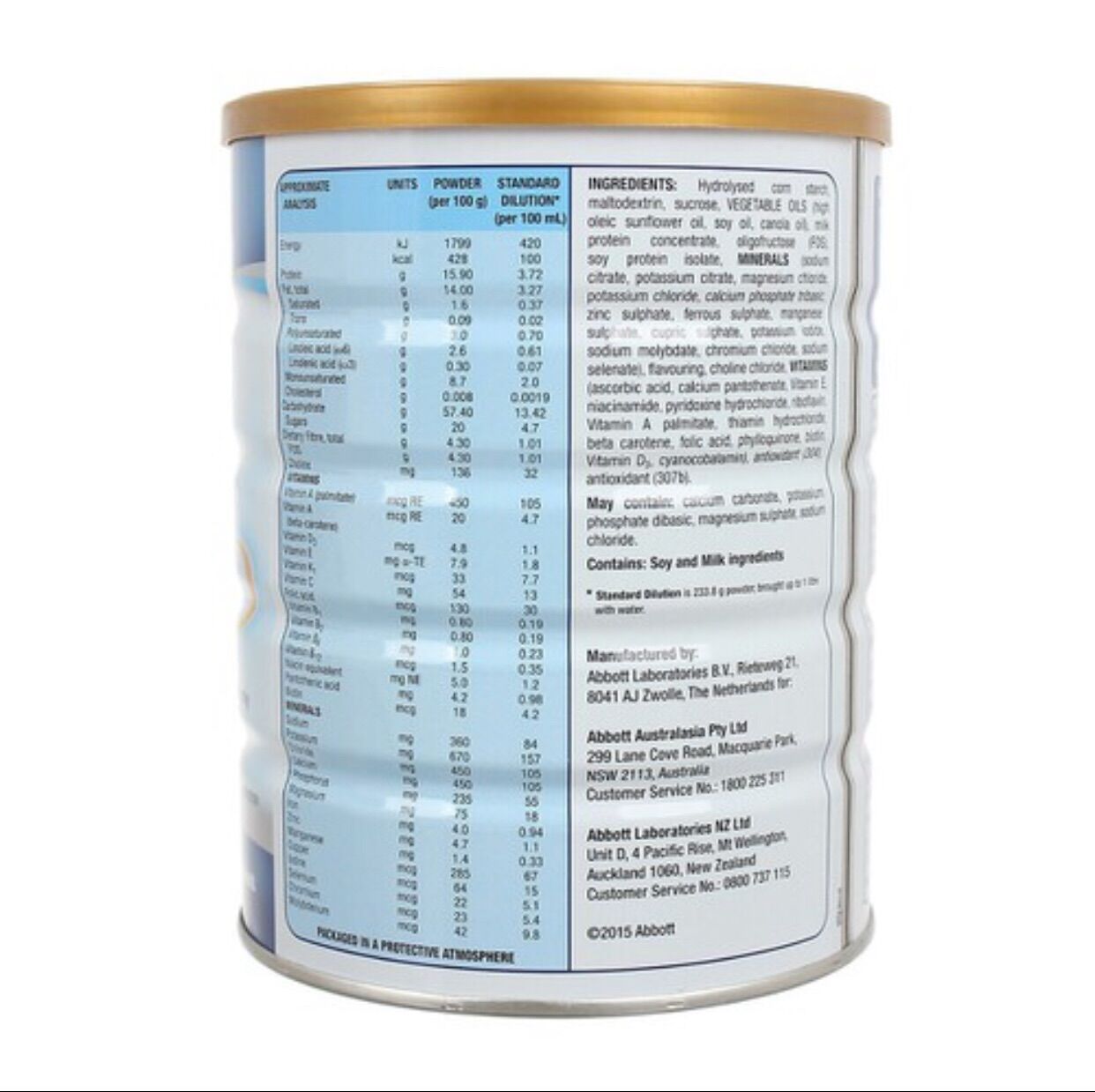 Sữa Bột Ensure Úc Vani 850g