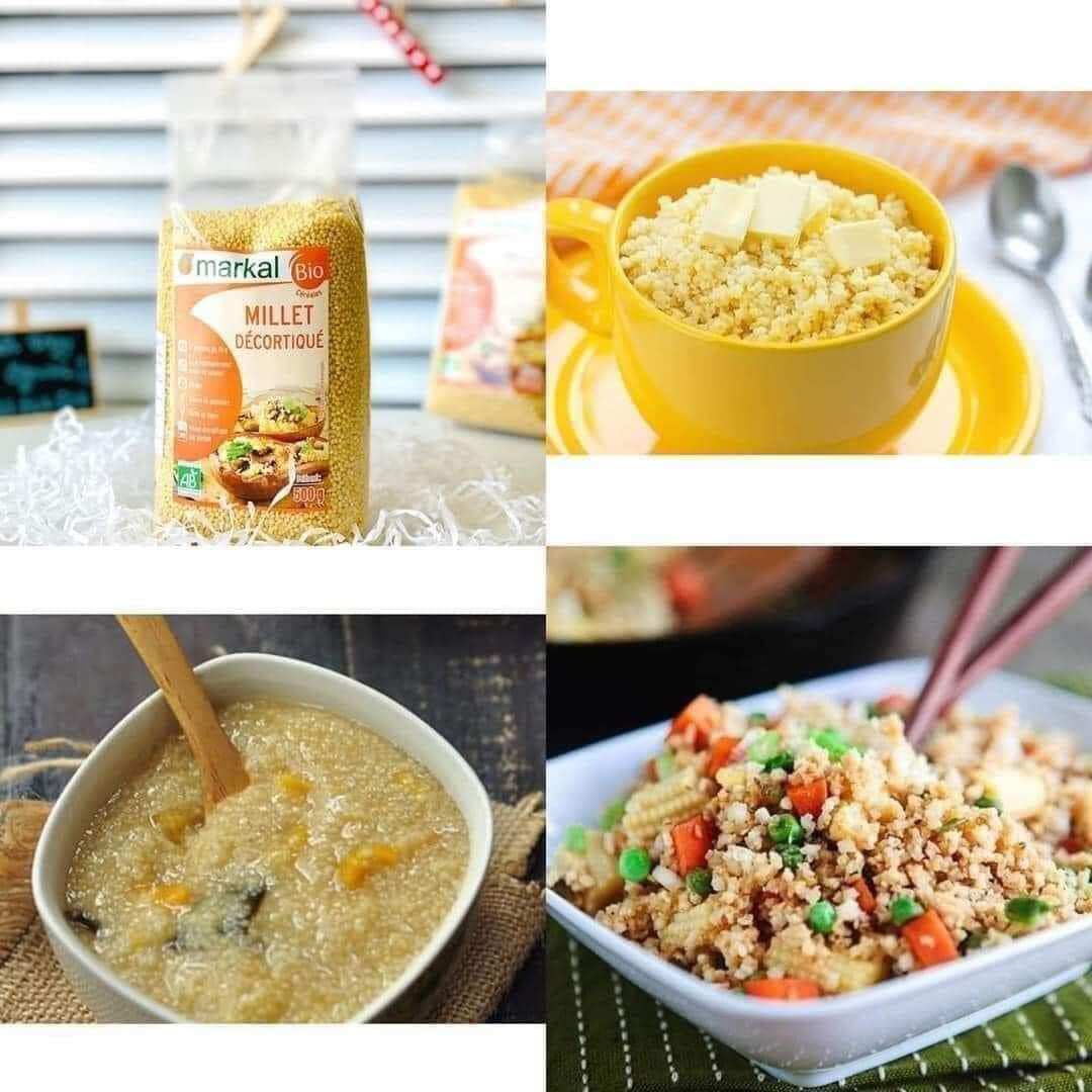 Hạt kê tách vỏ hữu cơ bio markal 500g