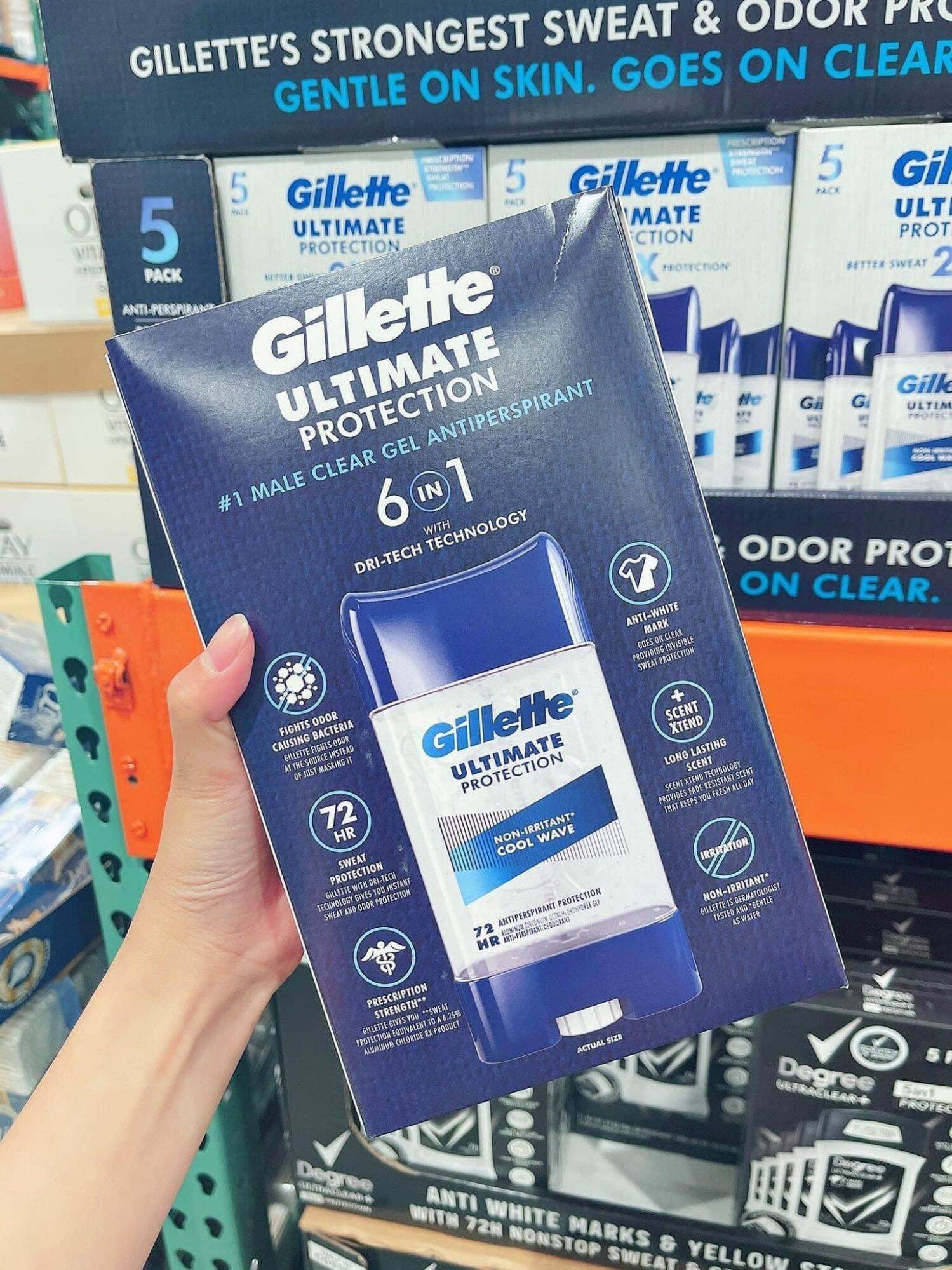 lăn khử mùi Gillette (set 5 tuýp)