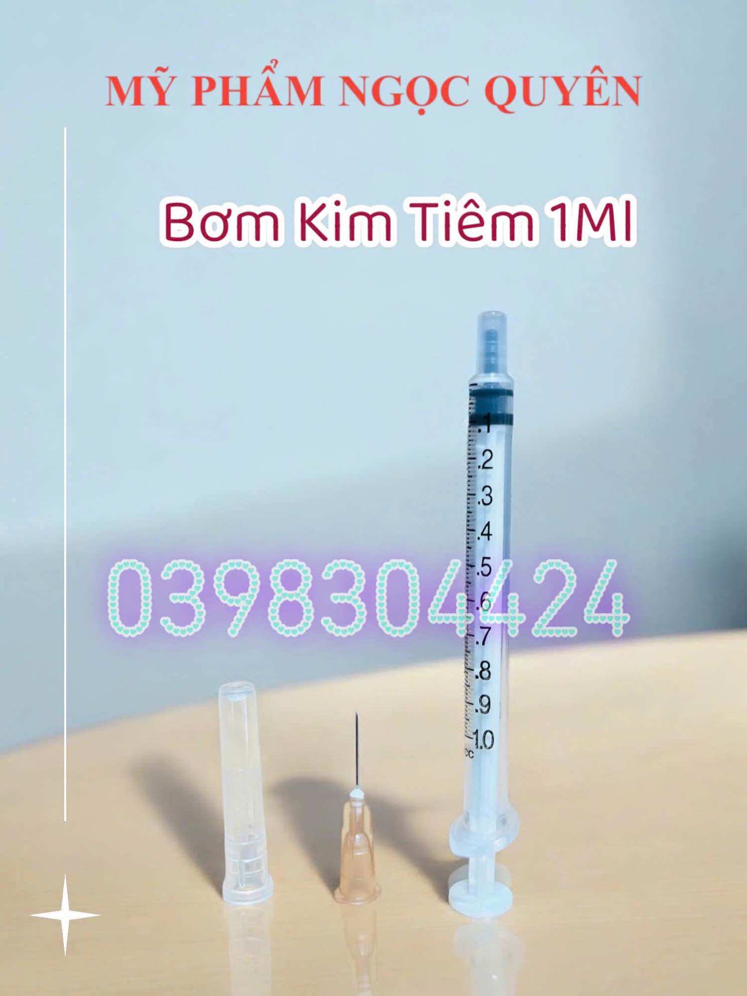 Bơm tiêm 1ml 26Gx1/2' vinahankook (H/100 cây)