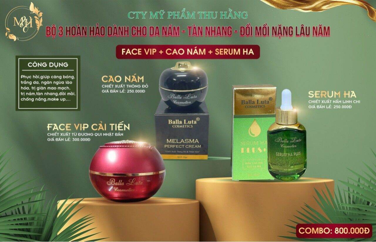 Face Vip - Cao Nám - Serum HA plus Balla Luta Chính hãng