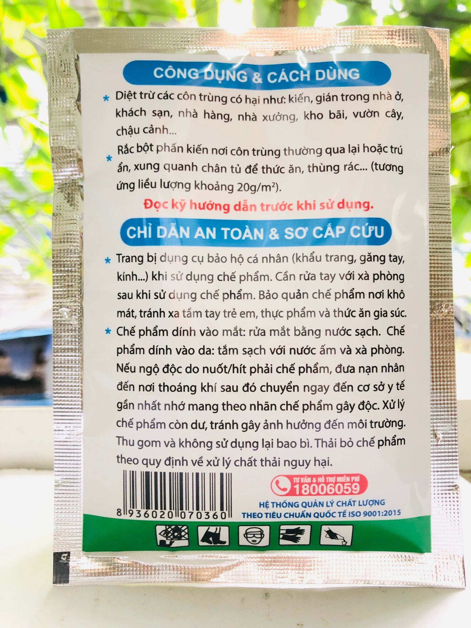[HCM]5 * Bột Phấn Kiến Gián Vipesco 50g