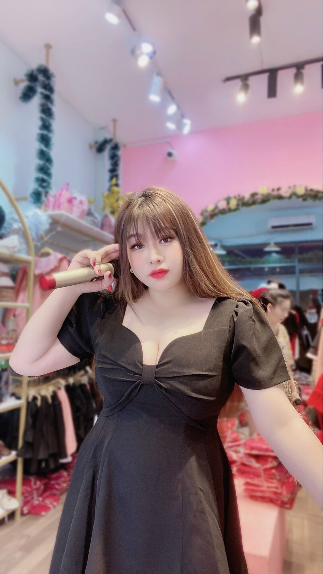 [Ảnh thật] 60-90kg Bigsize ĐẦM NƠ NGỰC SIÊU PHẨM D888