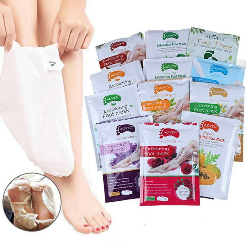 🌸mặt nạ ủ chân lột da chết aliver foot exfoliating foot mask