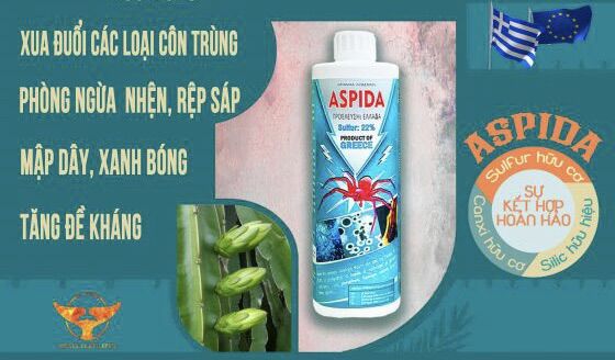 ASPIDA - Phân bón hữu cơ Thổ Nhĩ Kỳ Xua đuổi các loại côn trùng Tăng đề kháng cho cây
