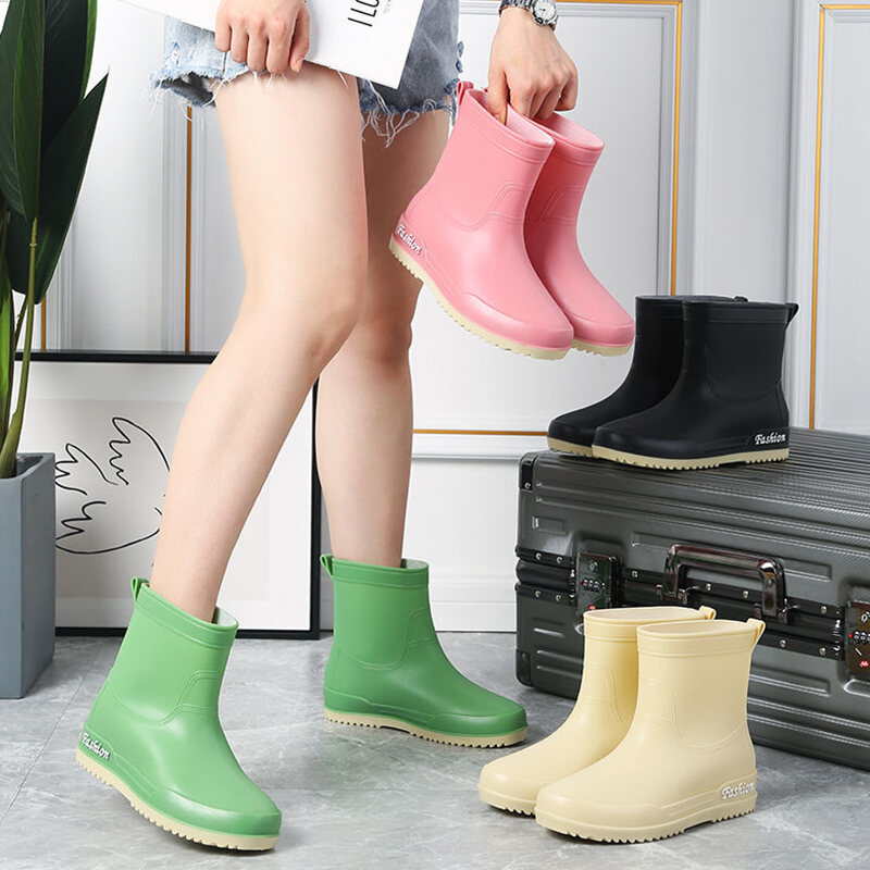 Giày Đi Mưa Mẫu Thời Trang, Giày Đi Nước Kiểu Nhật Đi Bên Ngoài Mùa Hè Cho