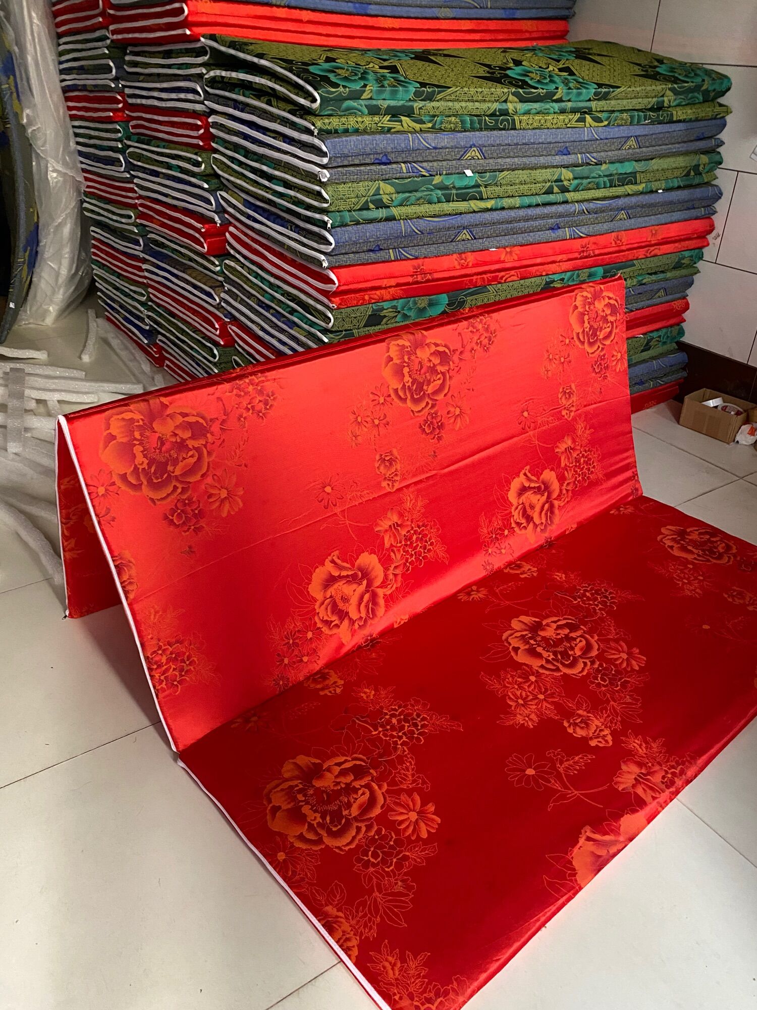 Nệm xếp gấp 3 tấm PE dày 3 cm (kt 80* 200cm)