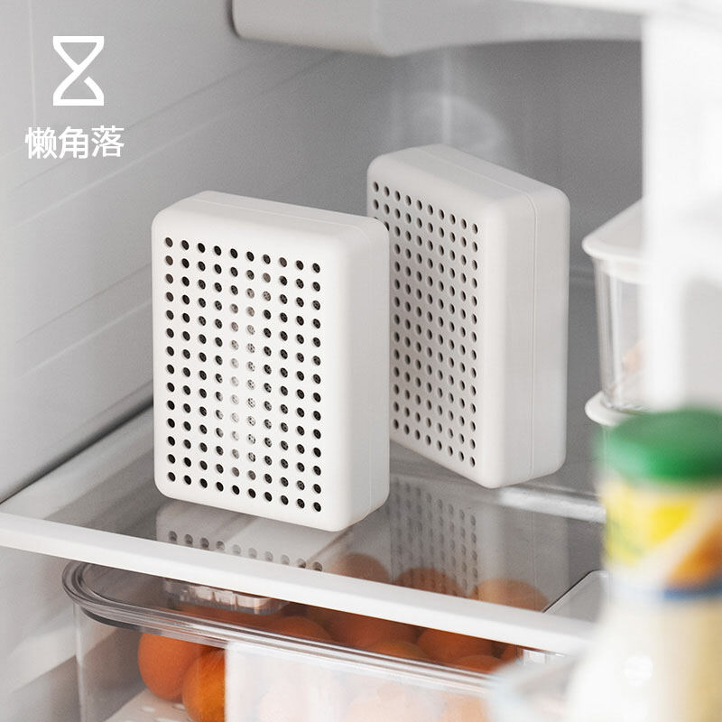 LƯỜI BIẾNG Phong Cách Nhật Bản Vuông Tủ Lạnh Khử Mùi Để Ngửi Thấy Mùi Hộp Nhà Bếp Than Hoạt Tính Than Tre Trắng