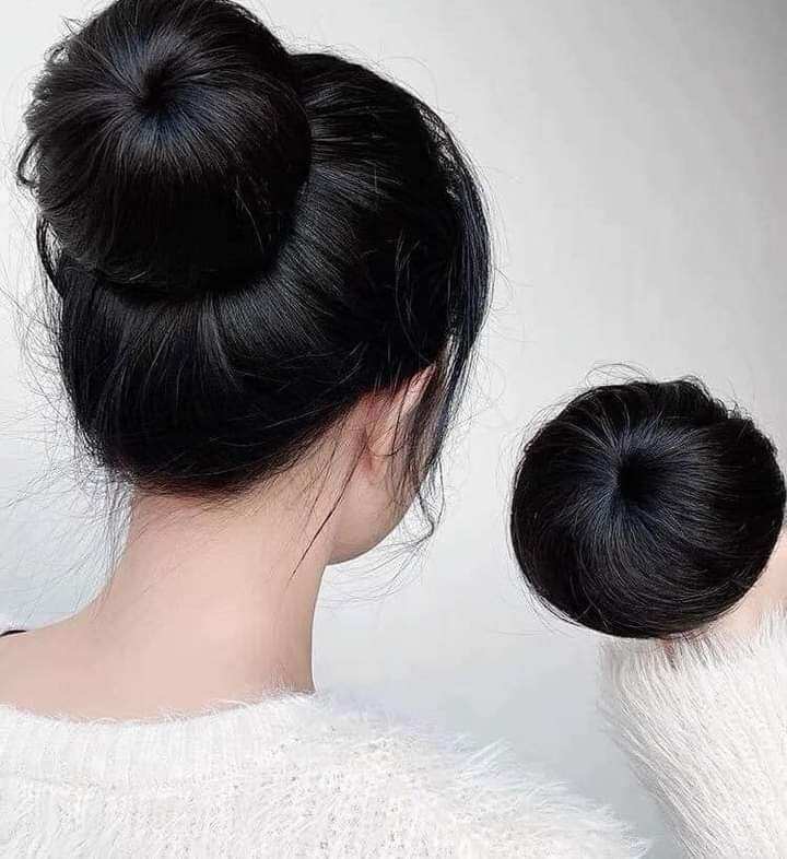 Tóc Búi Tròn Hàn Quốc Siêu Xinh