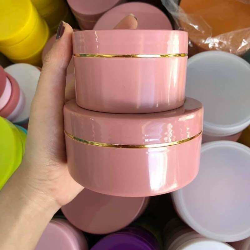 Hủ 150gr-250gr-500gr màu hồng đất (loại tốt)