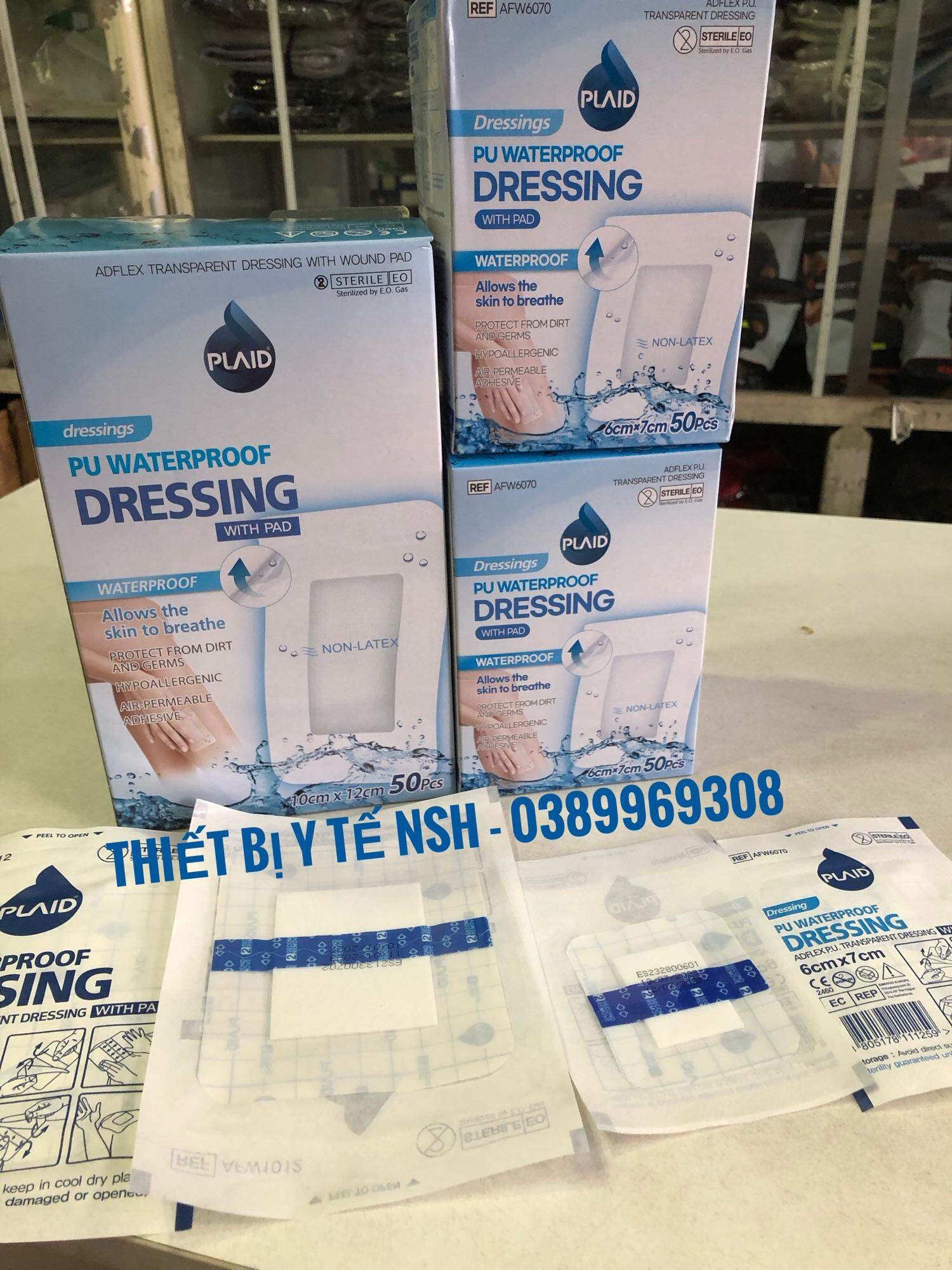 ❤️ Miếng Băng dán Có Gạc Vô Trùng chống Không Thấm Nước PLAID DRESSING WATERPROOF Bảo Vệ Vết Thương ,Băng gạc dán vô trùng không thấm nước YOUNG CHEMICAL  BĂNG KEO DÁN Y TẾ CÓ KÈM GẠC VÔ TRÙNG CHỐNG KHÔNG THẤM NƯỚC YOUNG CHEMICAL