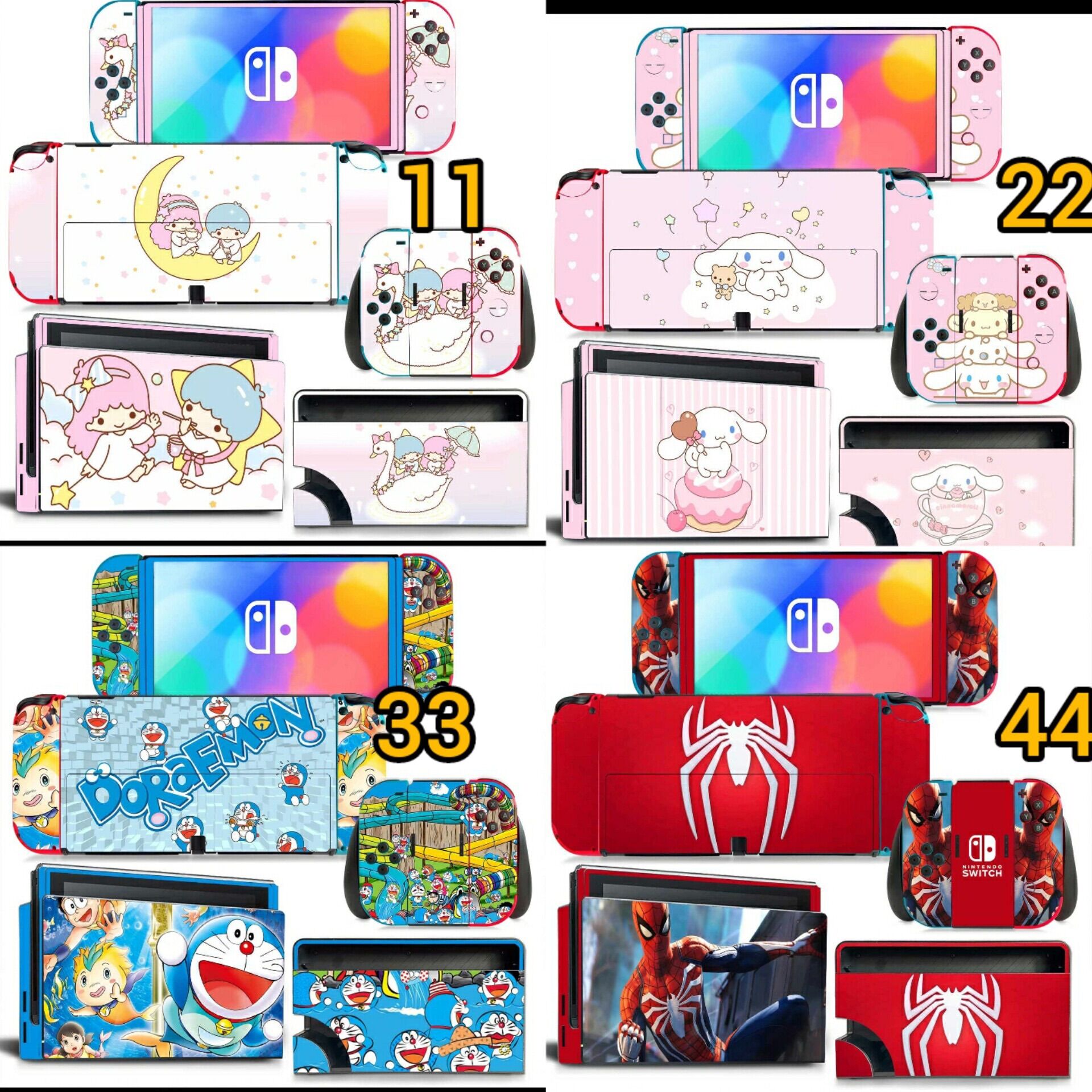 dán Skin máy nintendo Switch Oled và dock xuất hình nintendo switch oled