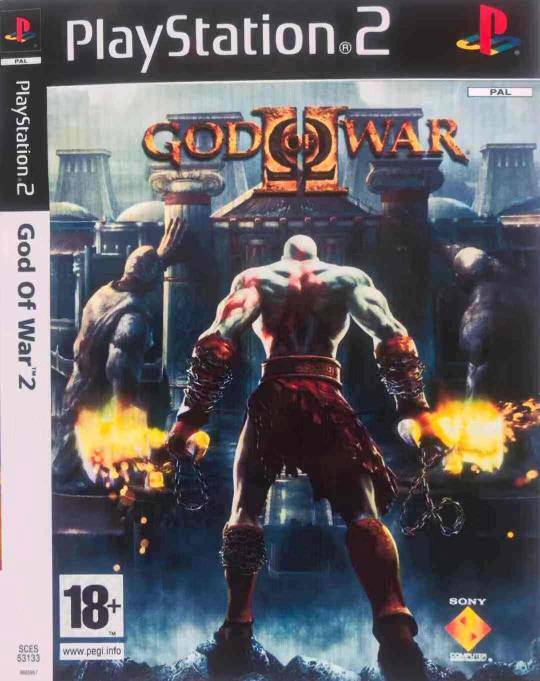 đĩa game ps2 god of war 2 inferno edition
