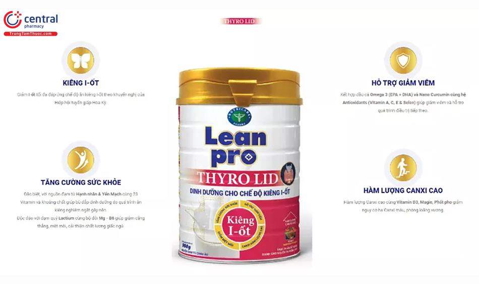 Sữa lean pro thyrolid 900g_