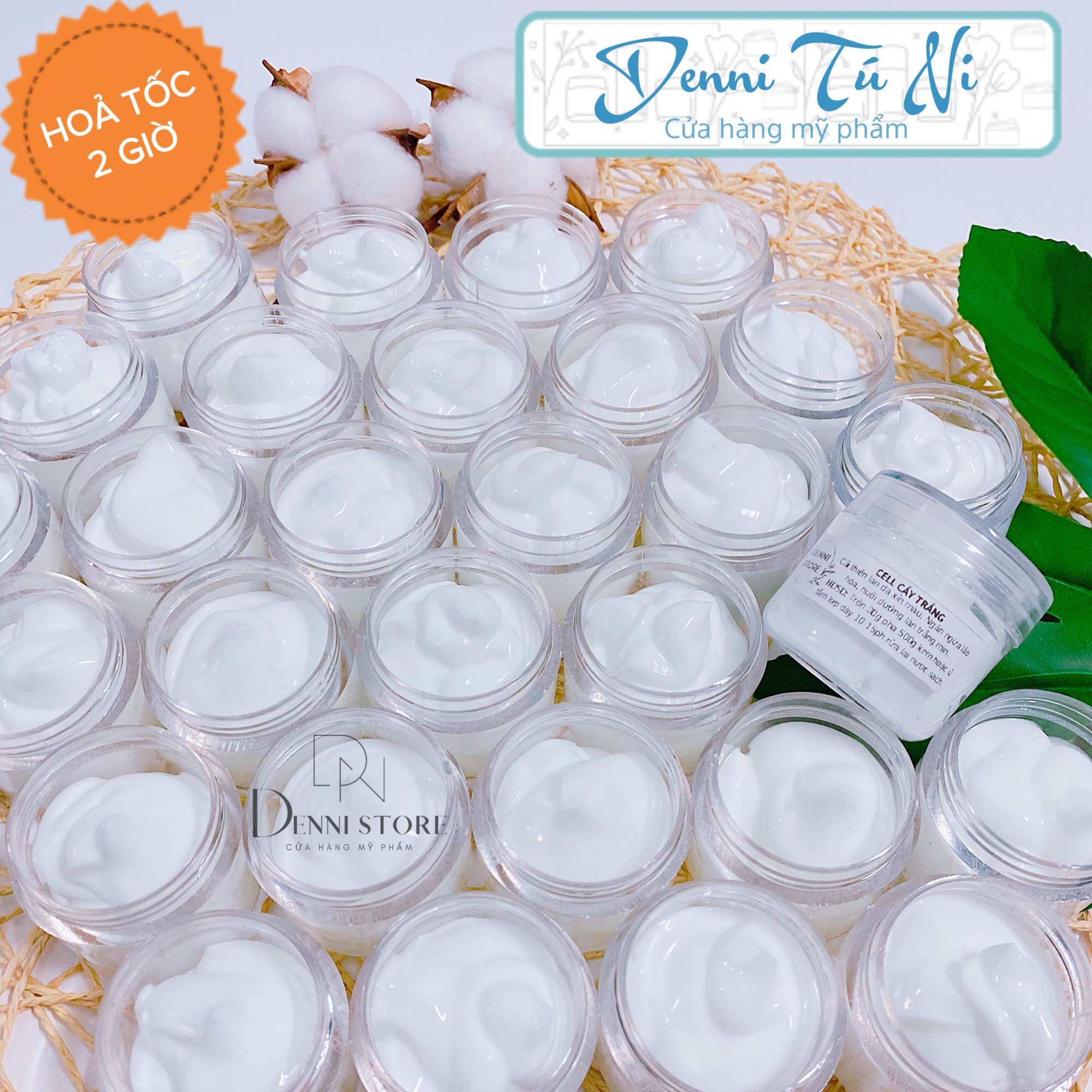 Hủ 30g cell cấy trắng da pha kem