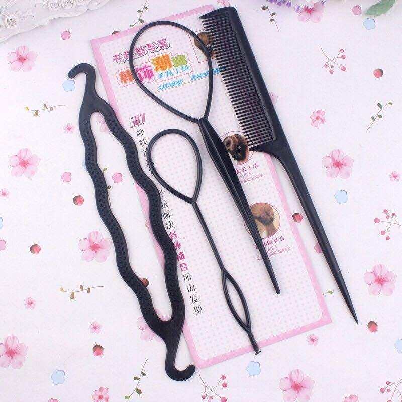 Bộ dụng cụ làm tóc đa năng 4 món