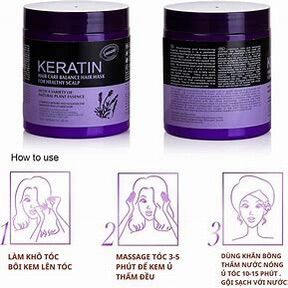 Kem ủ tóc KERATIN COLLAGEN LAVENDER BRAZIL NUT -  1000ML
