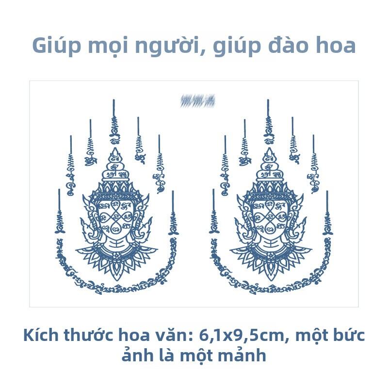 Nhãn Dán Hình Xăm Lâu Trôi Nửa Vĩnh Viễn Chống Thấm Nước Hình Chữ Kinnara Hình Ảnh Của Phật Giáo Và 