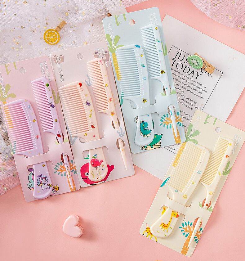 Set 2 lược chải tóc cute 2023- lược tạo kiểu tóc