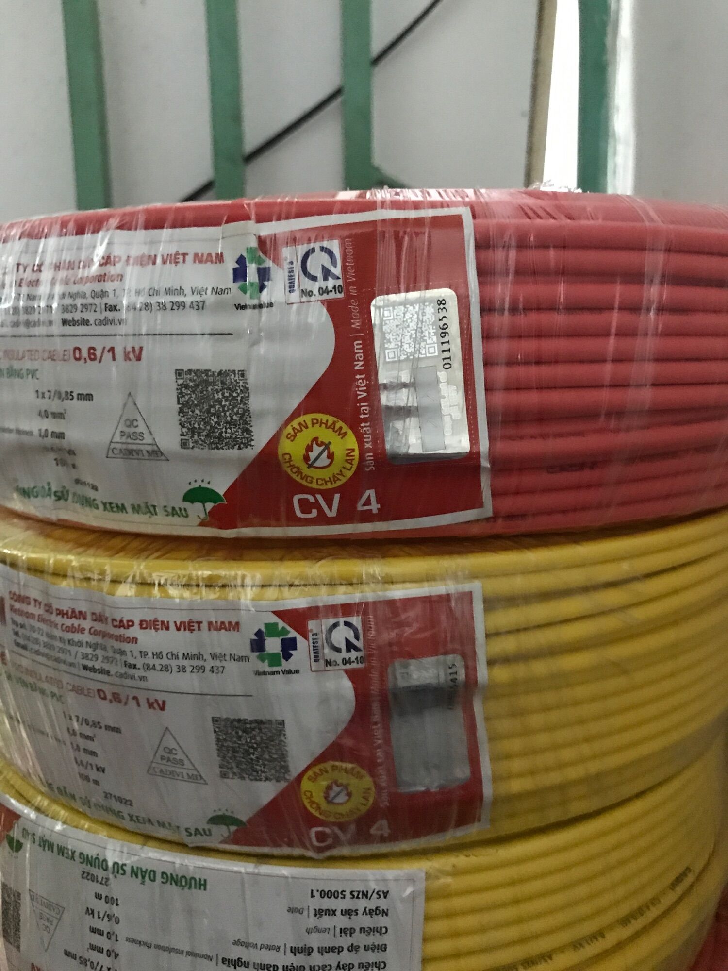 CADIVI - Dây điện Cadivi CV 4.0 đơn 7 sợi (cuộn 100 mét)