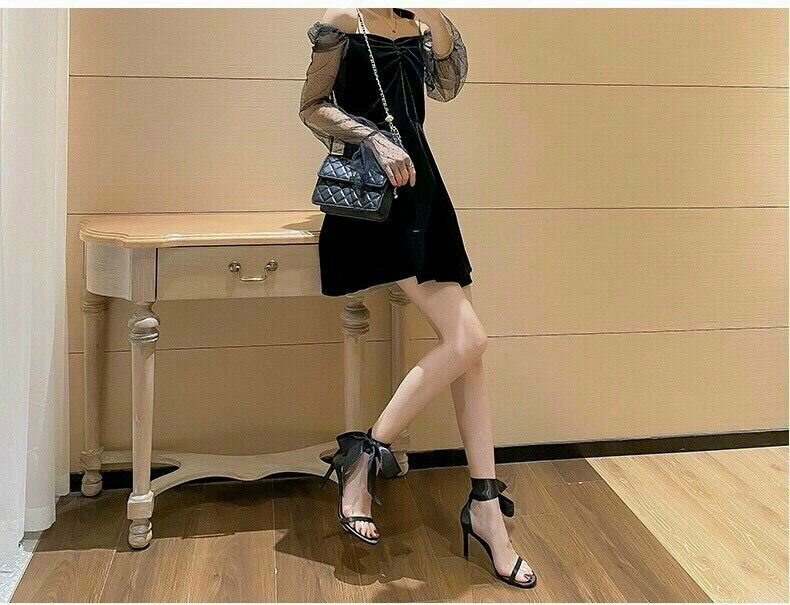 Sandanl gót nhọn 9p dây lụa hót hít