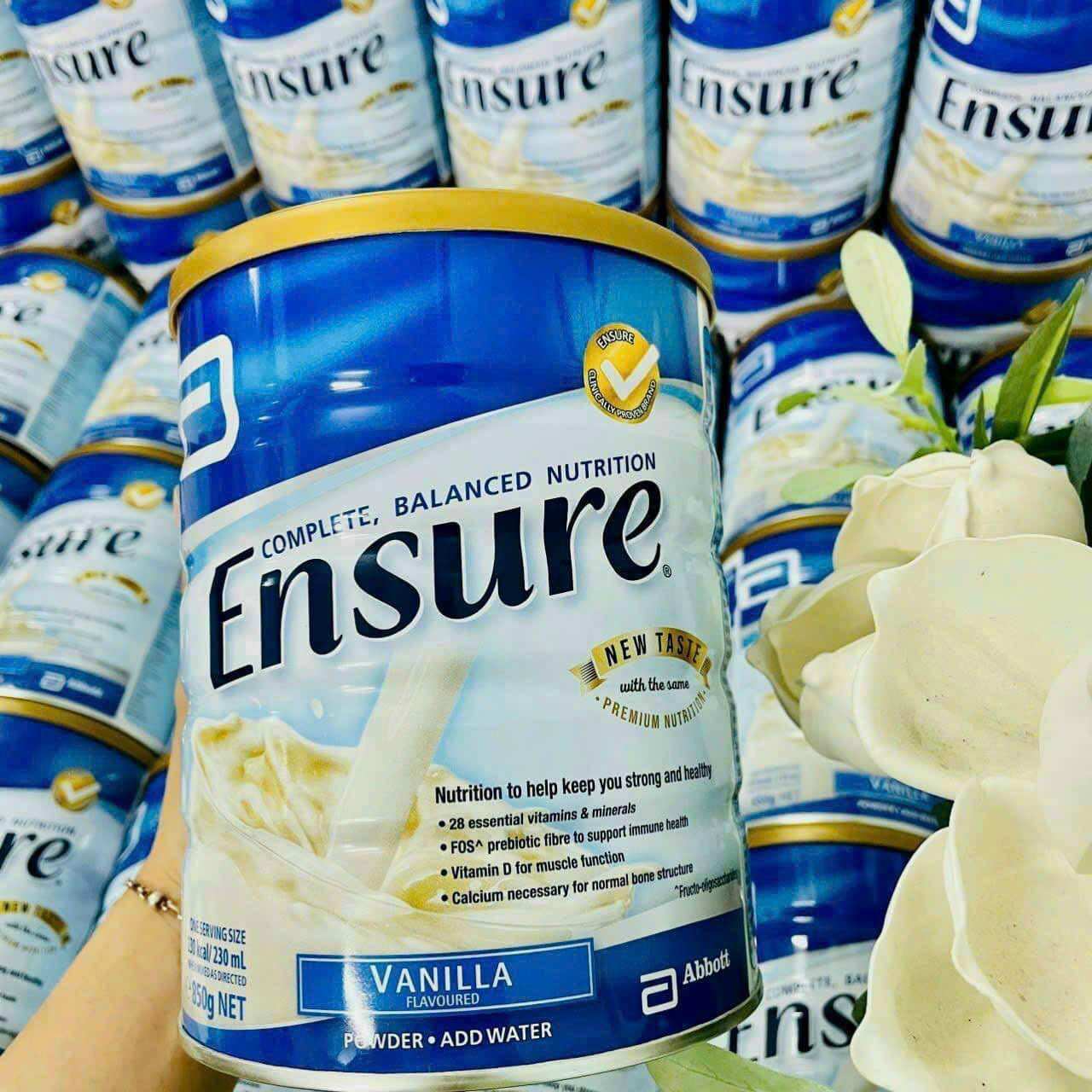 Sữa bột ensure 850g úc