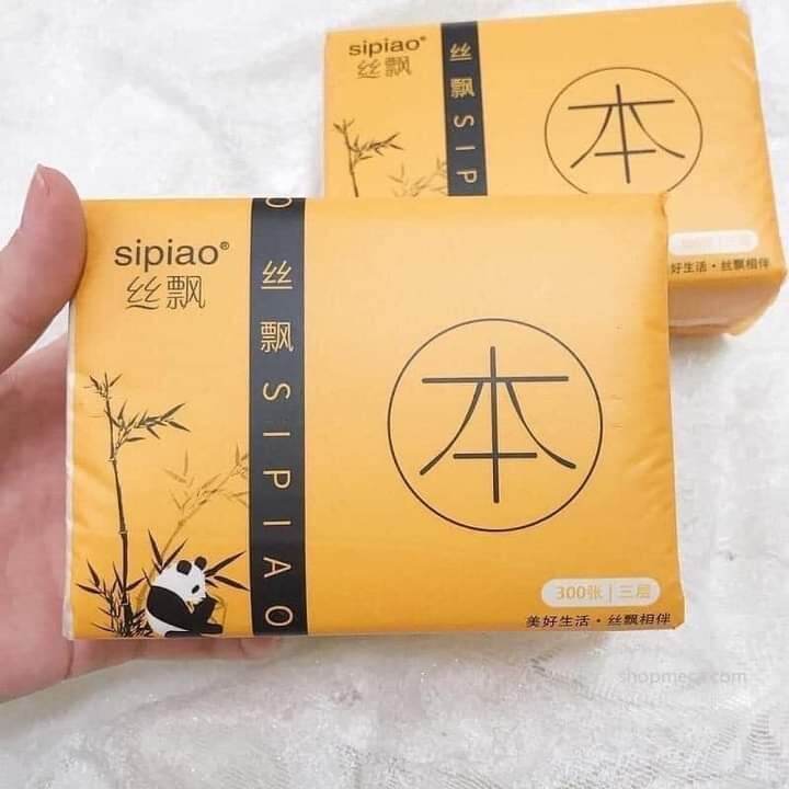 Xả kho ! 1 thùng khăn giấy gấu trúc sipiao