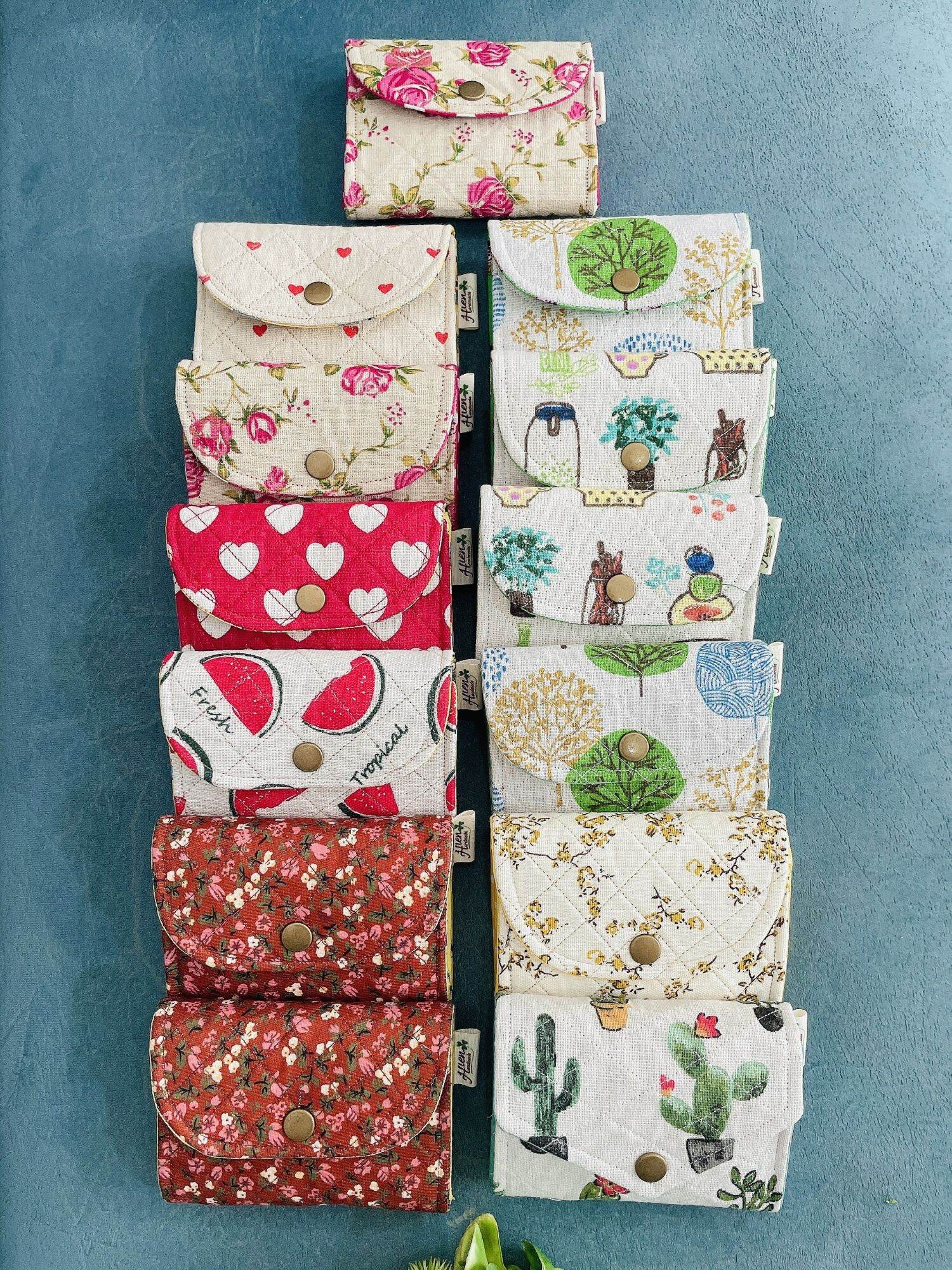 Ví handmade màu sắc đa dạng xinh xắn