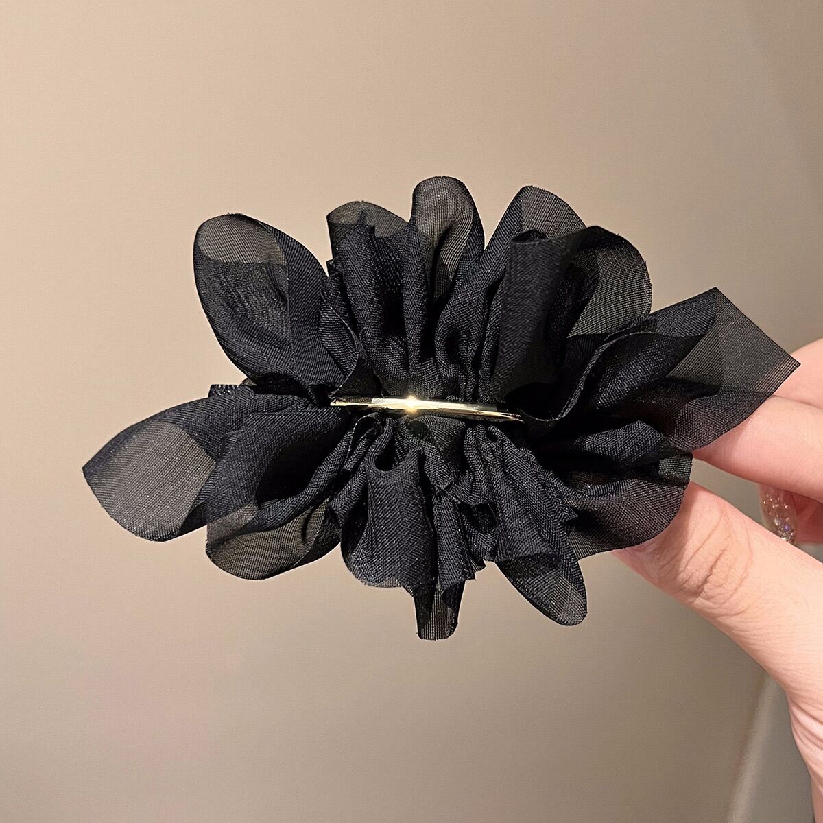 Kẹp Tóc Hoa Vải Chiffon Cao Cấp Thời Trang Hàn Quốc Cho Nữ