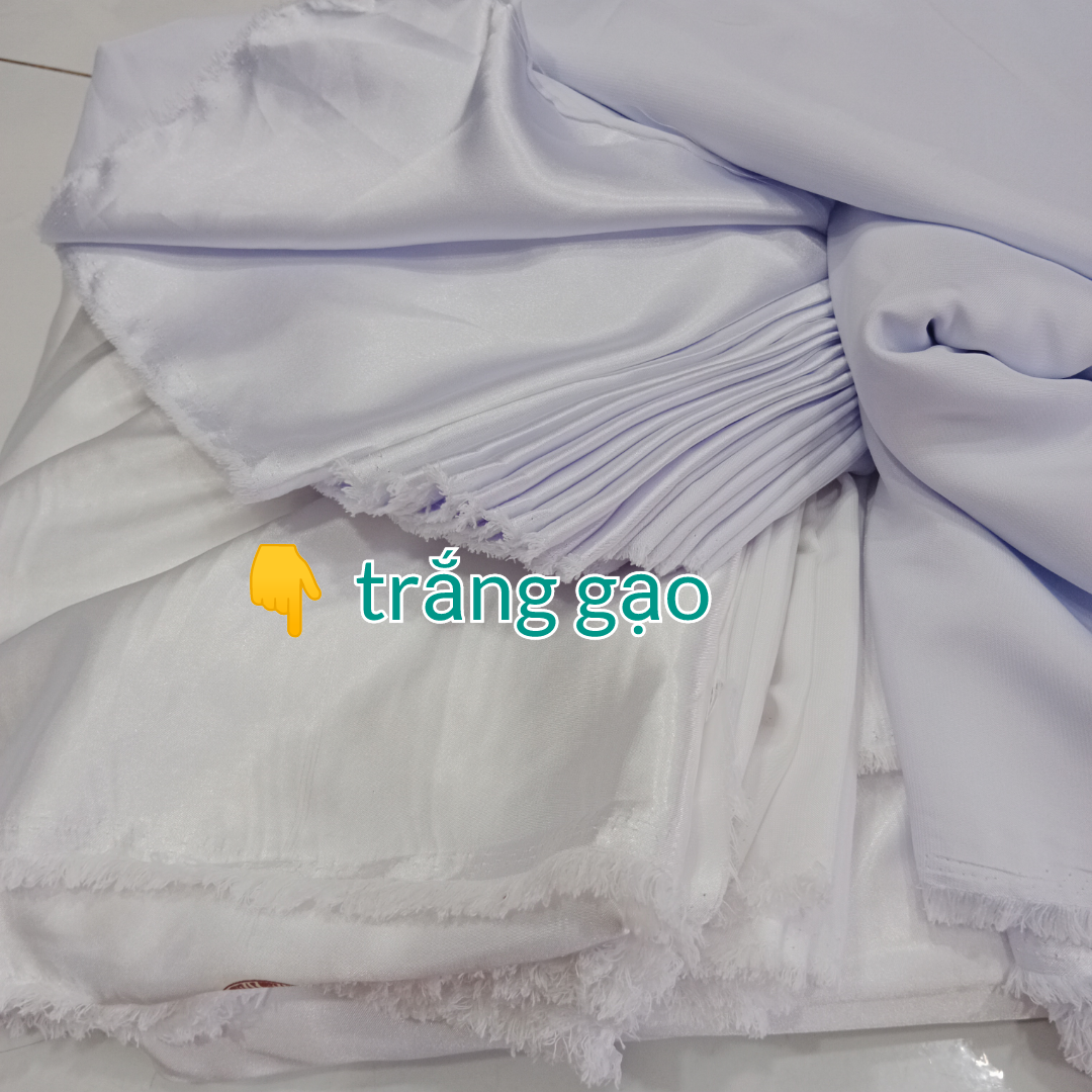 Vải Phi Bóng (Phi Tha) Trắng Thatexco Thái Tuấn