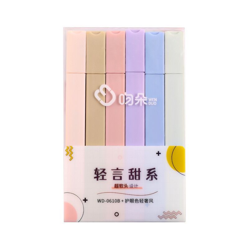 🌸Set 6 bút highlight bút đánh dấu màu sắc morandi 🌸